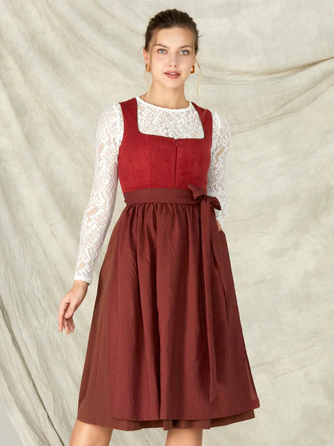 Weitere Aspekte der weinrot dirndl und dirndl grün rot